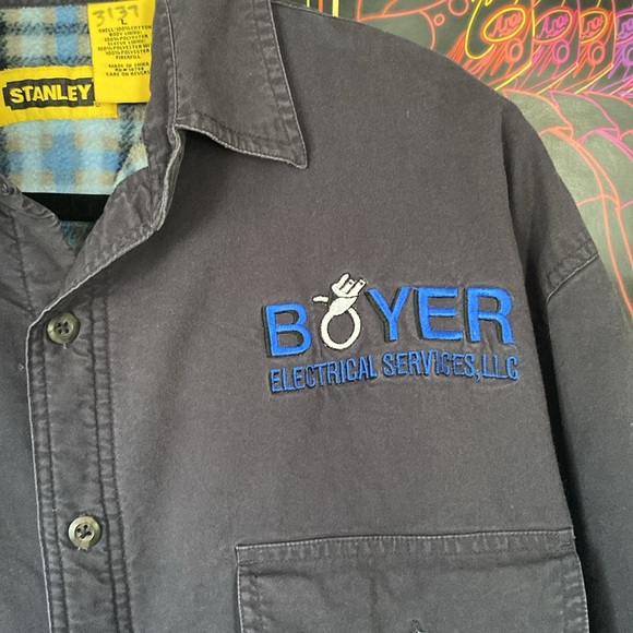 ⚡️Black Heavyweight Lined Work Shirt⚡️ - Picture 4 of 6